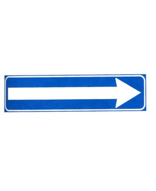 Cartello in lamiera per cantieri temporanei  Senso unico Cartello in lamiera per cantieri temporanei  Senso unico