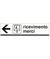 Cartello ricevimento merci 100 x 25 cm