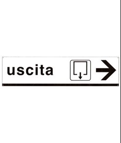 Cartello 'uscita'