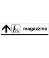Cartello magazzino con freccia