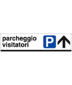 Cartello 'parcheggio visitatori'