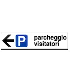 Cartello 'parcheggio visitatori'