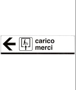 Cartello 'carico merci'