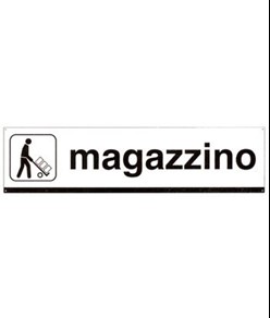 Cartello indicazione magazzino