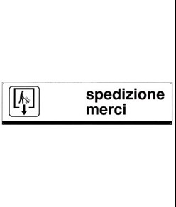 Cartello spedizione merci per segnaletica aziendale