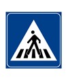 Segnale di sicurezza  'Attraversamento pedonale' Segnale di sicurezza  'Attraversamento pedonale'