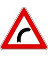 Cartello curva pericolosa a destra Cartello curva pericolosa a destra