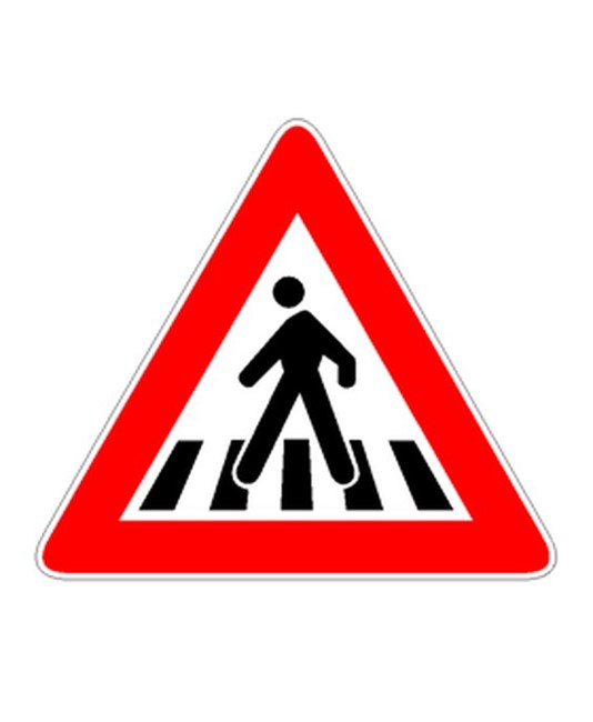 Cartello attraversamento pedonale Cartello attraversamento pedonale