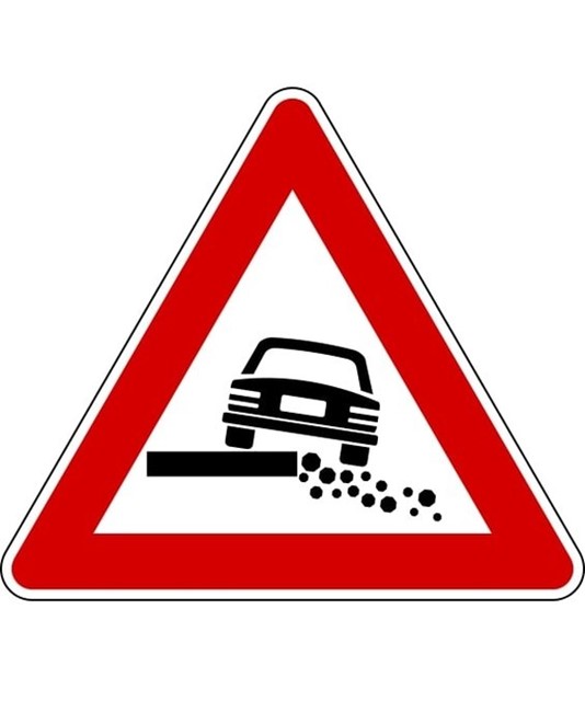 Cartello pericolo banchina cedevole Cartello pericolo banchina cedevole