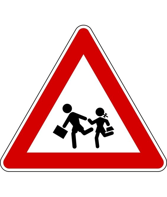 Cartello stradale attraversamento bambini - SEG FLR190023