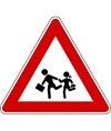 Cartello stradale attraversamento bambini