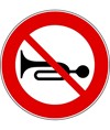 Cartello divieto di segnalazioni acustiche Cartello divieto di segnalazioni acustiche