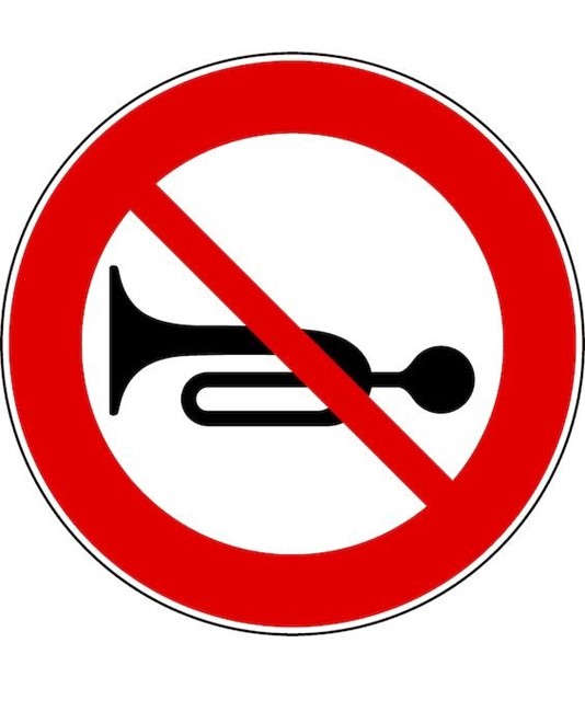 Cartello divieto di segnalazioni acustiche Cartello divieto di segnalazioni acustiche