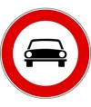 Cartello transito vietato agli autoveicoli