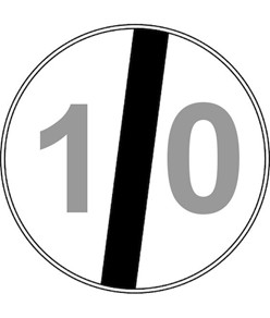 Cartello fine limite di velocità