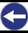 Cartello direzione obbligatoria