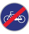 Cartello fine pista ciclabile Cartello fine pista ciclabile