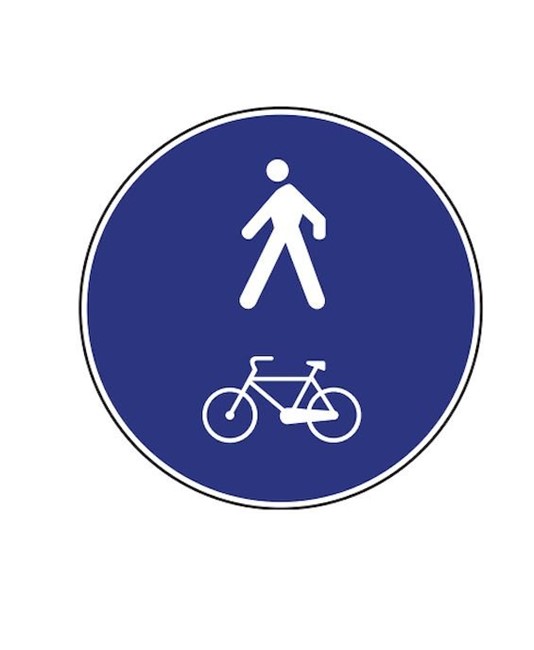 Cartello pista ciclopedonale Cartello pista ciclopedonale