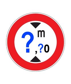 Cartello divieto di transito altezza superiore