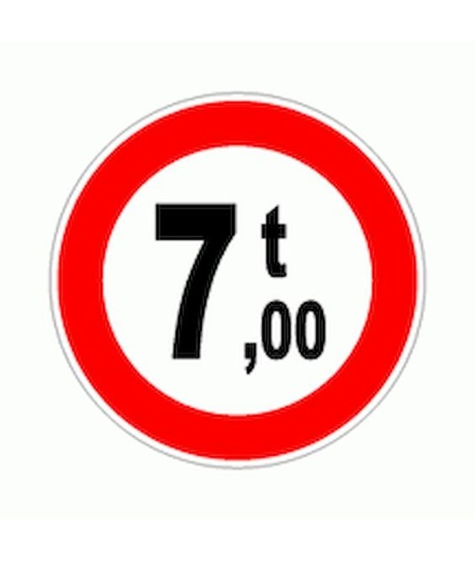 Cartello transito vietato ai veicoli con massa superiore a t Cartello transito vietato ai veicoli con massa superiore a t