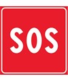 Cartello SOS 60x60 cm