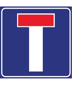 Cartello strada senza uscita