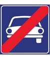 Cartello fine strada riservata ai veicoli a motore Cartello fine strada riservata ai veicoli a motore