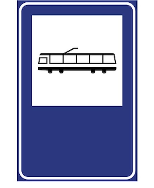 Cartello fermata tram Cartello fermata tram