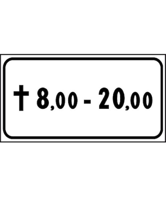 Pannello integrativo giorni festivi  8-20 Pannello integrativo giorni festivi  8-20