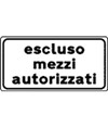 Pannello integrativo  escluso mezzi autorizzati