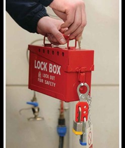 Lock box per bloccaggio/sbloccaggio macchinari