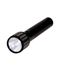 Torcia impermeabile a led ricaricabile in alluminio con cavalletto e due coni da 140 lumen