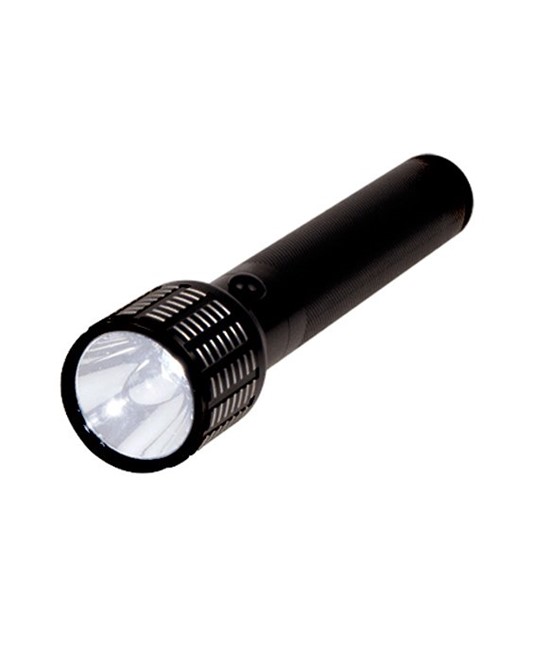 Torcia impermeabile a led ricaricabile in alluminio con cavalletto