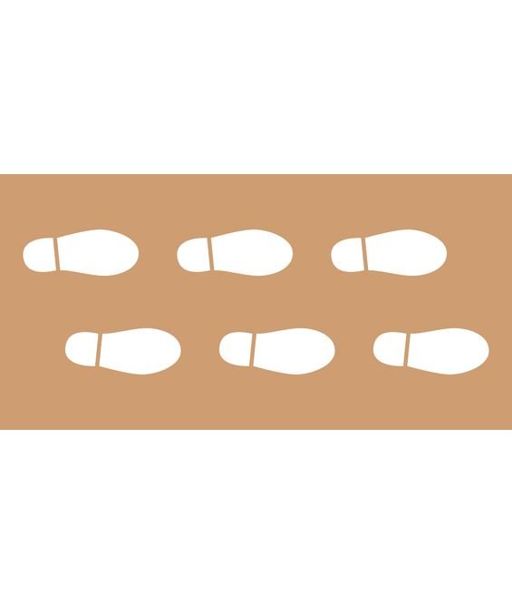 Dima in cartone rinforzato simbolo passaggio pedonale