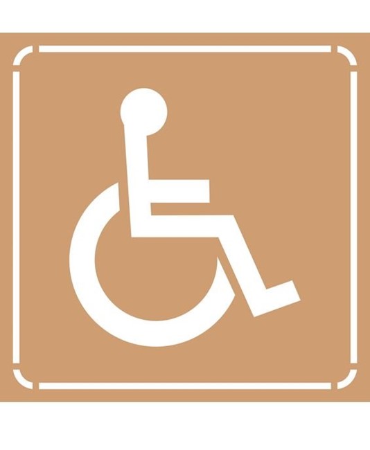 Dima in cartone rinforzato  Posto disabili Dima in cartone rinforzato  Posto disabili