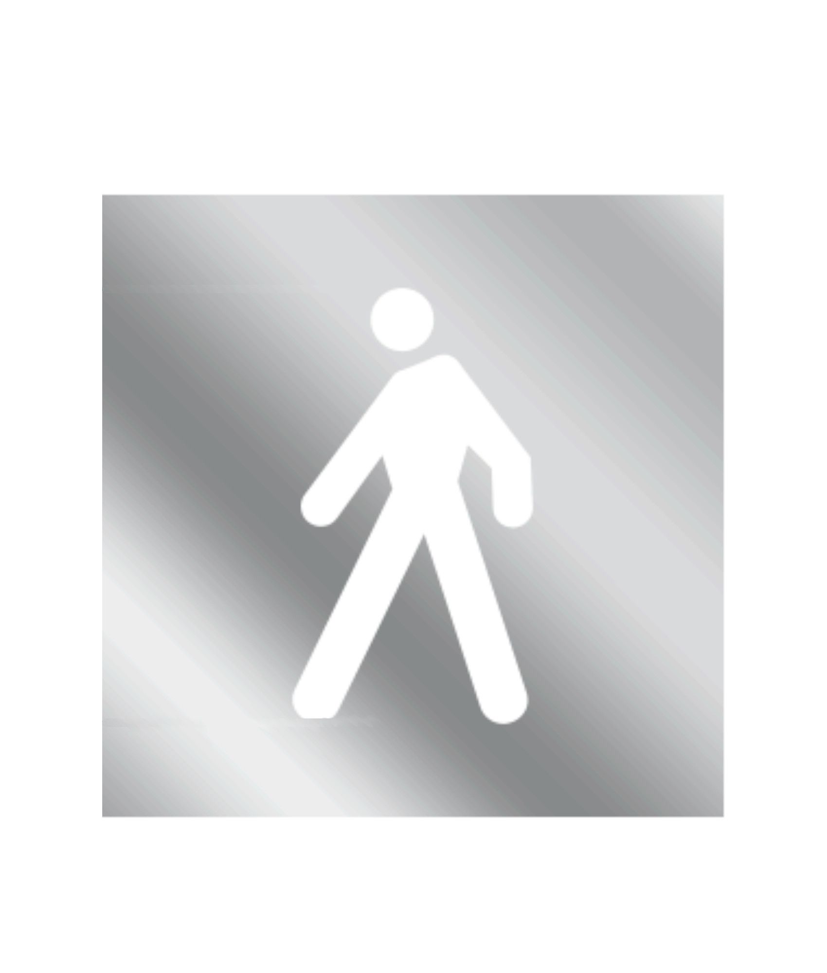 Dima in alluminio  Simbolo Pedone