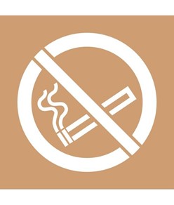Dima in cartone rinforzato simbolo vietato fumare