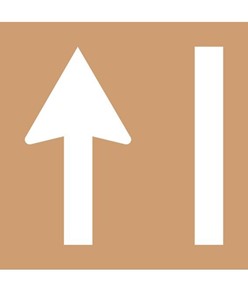 Dima in cartone rinforzato simbolo direzione