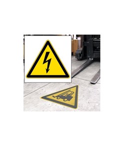 Adesivo da pavimento  'Pericolo corrente elettrica'
