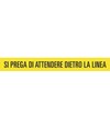 Adesivo da pavimento  attendere dietro la linea