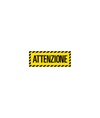 Scritta adesiva Attenzione per pavimento