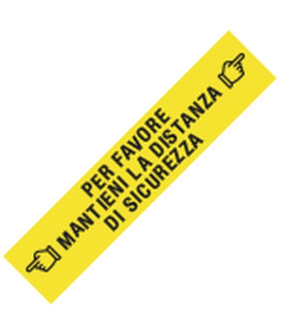 Adesivo calpestabile distanza di sicurezza