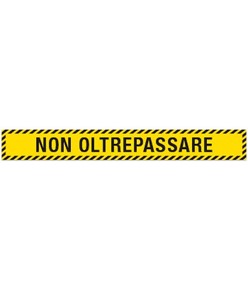 Striscia adesiva  'Non oltrepassare'