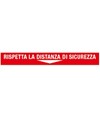 Adesivo da pavimento rispetta la distanza di sicurezza