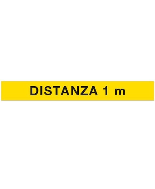 Striscia adesiva 'Distanza 1m' Striscia adesiva 'Distanza 1m'