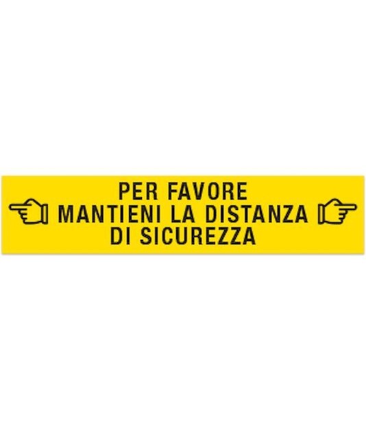 Adesivo da pavimento calpestabile distanza di sicurezza Adesivo da pavimento calpestabile distanza di sicurezza
