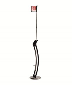 Piantana porta estintore in acciaio