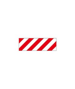 Adesivo rifrangente  bianco/rosso