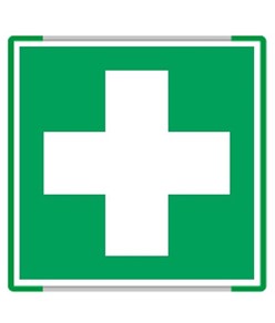 Cartello monofacciale in metallo 'pronto soccorso'