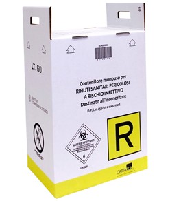 Contenitore monouso per rifiuti sanitari pericolosi